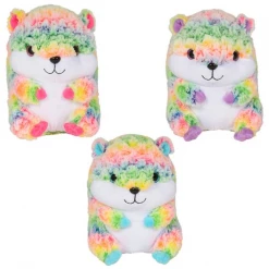 RI Novelty Rainbow Frosted Hamster Plush