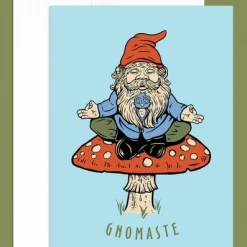 Soul Flower Gnomaste Greeting Card