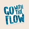 Soul Flower Go With The Flow Water Waves Sticker