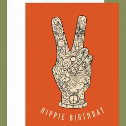 Soul Flower Hippie Birthday Greeting Card