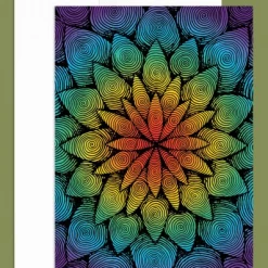 Soul Flower Trippy Flower Greeting Card