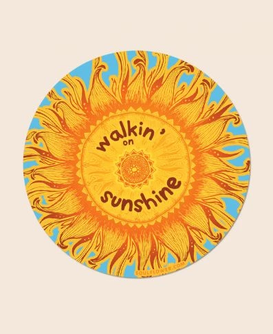 Cheapest 🎉 Soul Flower Walkin' On Sunshine Sticker 💯 3 Soul Flower Walkin' On Sunshine Sticker