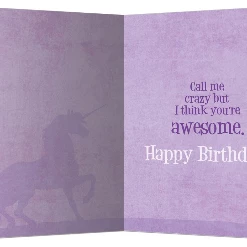 Tree Free Greetings Almost Fell Off My Unicorn Happy Birthday Greeting Card Unicorns