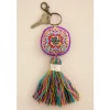 Natural Life Make A Difference Mantra Beaded Tassel Keychain