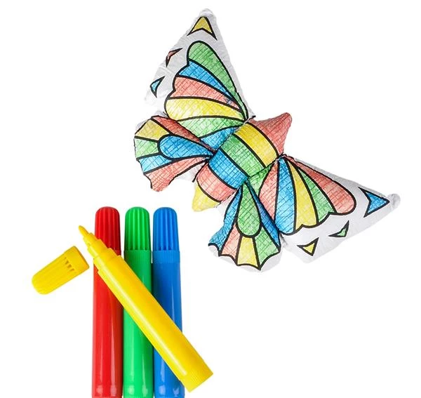 Discount ⌛ RI Novelty Kids Crafts & Activities Butterfly Color-A-Pal Marker And Plush Canvas Set ✔️ 5 RI Novelty Kids Crafts & Activities Butterfly Color-A-Pal Marker And Plush Canvas Set