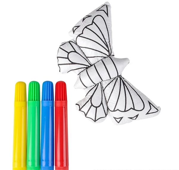 Discount ⌛ RI Novelty Kids Crafts & Activities Butterfly Color-A-Pal Marker And Plush Canvas Set ✔️ 4 RI Novelty Kids Crafts & Activities Butterfly Color-A-Pal Marker And Plush Canvas Set
