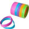 RI Novelty 6 Positive Words Rubber Bracelets