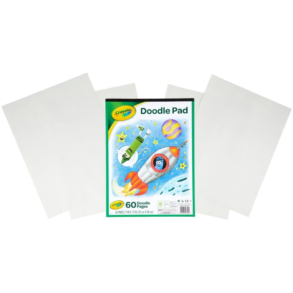 New 😀 Notions Crayola Doodle Pad 9"X12" ✔️ 3 Notions Crayola Doodle Pad 9"X12"