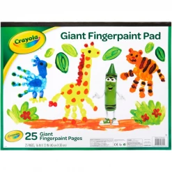 Notions Crayola Fingerpaint Paper Pad 16"X12" Kids Crafts & Activities