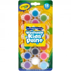Notions 18 Count Crayola Washable Kid's Paint Pots Kids Crafts & Activities