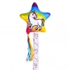 RI Novelty Rainbow Happy Unicorn Inflatable Wand
