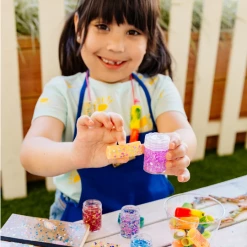 Ooly Kids Crafts & Activities Mini Dots Pixie Paste Glitter Glue Set With Brush