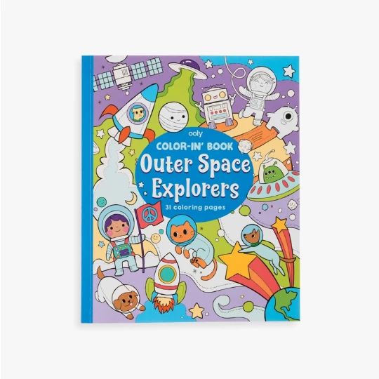 Hot Sale 😍 Ooly Outer Space Explorers Coloring Book Kids Crafts & Activities 🎁 3 Ooly Outer Space Explorers Coloring Book Kids Crafts & Activities