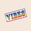 Soul Flower Rainbow VIBES Mini Sticker