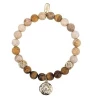 Roman, Inc. Prayer Box Gemstone Bracelet By Alexa's Angels - Brown