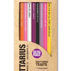 Whiskey River Soap Co Astrology Pencils Sagittarius