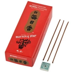 Om Imports Morning Star Myrrh Incense - 200 Sticks Pack Incense & Accessories