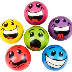 RI Novelty Smiles And Silly Faces Stress Balls Set Smiles & Surprises