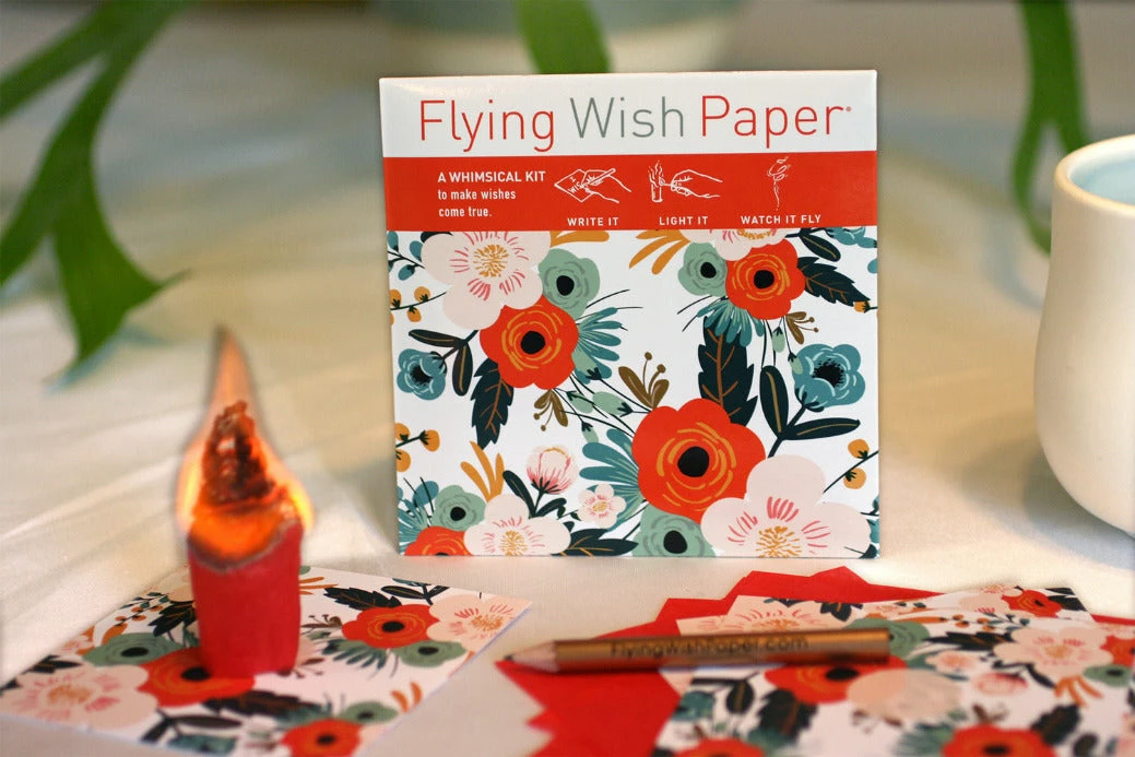 Deals 🔥 ORANGE BLOSSOMS Mini Flying Wish Paper Kit ✨ 4 ORANGE BLOSSOMS Mini Flying Wish Paper Kit