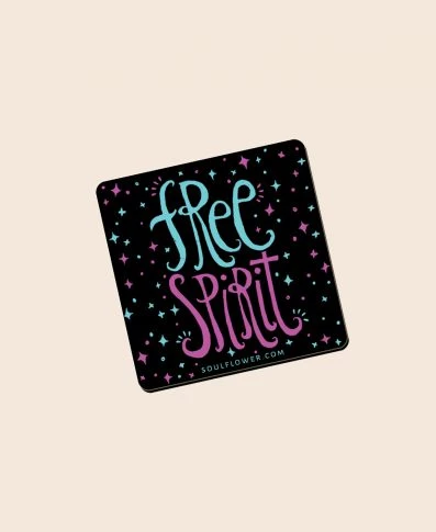 Outlet 🛒 Soul Flower Free Spirit Mindful Magnet 👍 4 Soul Flower Free Spirit Mindful Magnet