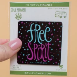 Soul Flower Free Spirit Mindful Magnet