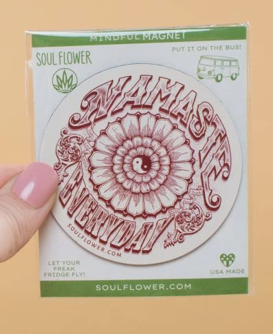 Hot Sale ๐ Soul Flower Namaste Everyday Mindful Magnet ๐ 3 Soul Flower Namaste Everyday Mindful Magnet
