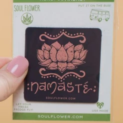 Soul Flower Namaste Lotus Mindful Magnet