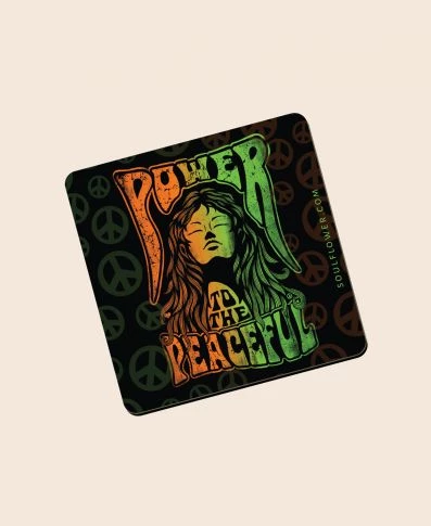 Flash Sale 😉 Soul Flower Power To The Peaceful Mindful Magnet 🤩 5 Soul Flower Power To The Peaceful Mindful Magnet