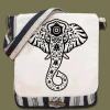 Soul Flower Elephant Vibes Canvas Messenger Bag