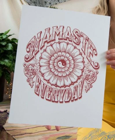 Top 10 😀 Namaste Everyday Art Print By Soul Flower 🌟 3 Namaste Everyday Art Print By Soul Flower