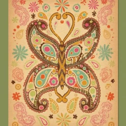 Paisley Butterfly Boho Art Print By Soul Flower