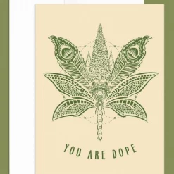 Soul Flower You Are Dope Sacred Cannabis Greeting Card