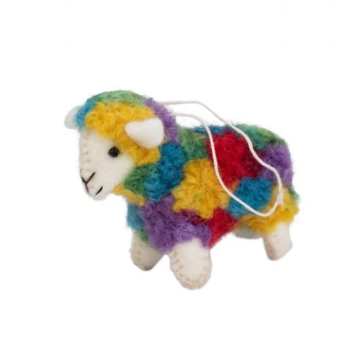Outlet ⭐ Ten Thousand Villages Colorful Sheep Ornament Handcrafted In Nepal Global Fair Trade Gifts 🛒 3 Ten Thousand Villages Colorful Sheep Ornament Handcrafted In Nepal Global Fair Trade Gifts