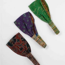 Ten Thousand Villages Kantha Stitch Headband Handcrafted In India