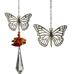Brand new ๐ Woodstock Chimes Butterfly ~ Crystal Fantasy Suncatcher Prisms & Hanging Crystals ๐ 7 Woodstock Chimes Butterfly ~ Crystal Fantasy Suncatcher Prisms & Hanging Crystals