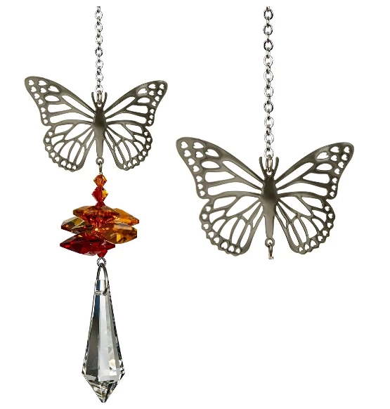 Brand new ๐ Woodstock Chimes Butterfly ~ Crystal Fantasy Suncatcher Prisms & Hanging Crystals ๐ 5 Woodstock Chimes Butterfly ~ Crystal Fantasy Suncatcher Prisms & Hanging Crystals