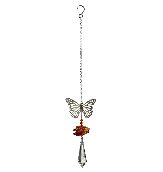 Brand new ๐ Woodstock Chimes Butterfly ~ Crystal Fantasy Suncatcher Prisms & Hanging Crystals ๐ 4 Woodstock Chimes Butterfly ~ Crystal Fantasy Suncatcher Prisms & Hanging Crystals