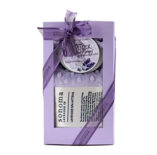 Outlet 💯 Lavender Spa Mitten/Hand Creme Gift Set ~ Sonoma Lavender Luxury Spa Gifts Gift Sets 😉 3 Lavender Spa Mitten/Hand Creme Gift Set ~ Sonoma Lavender Luxury Spa Gifts Gift Sets