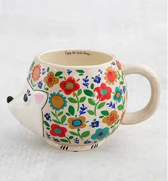 Best reviews of โญ Natural Life Floral Hedgehog Folk Art Mug ๐ 3 Natural Life Floral Hedgehog Folk Art Mug