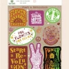 Soul Flower Start A Revolution Flower Power Peaceful Meditate Sticker Sheet