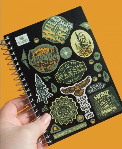 Outlet 💯 Soul Flower Wonder & Wander, Wild & Free Sticker Sheet 🎁 5 Soul Flower Wonder & Wander, Wild & Free Sticker Sheet