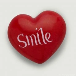 Ten Thousand Villages Global Fair Trade Gifts Smile Heart-shaped Stone Handcrafted In Kenya