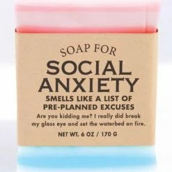 Whiskey River Soap Co Soap For Social Anxiety ~ Smells Like A List Of Pre-planned Excuses