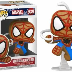 Funko Pop Vinyl Figure Gingerbread Spider-Man #939 - Marvel Holiday Pop! Marvel