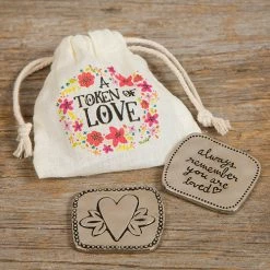 Natural Life Inspirations & Pocket Gifts A Token Of Love - Token & Bag Gift Set