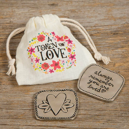 Wholesale 🔥 Natural Life Inspirations & Pocket Gifts A Token Of Love - Token & Bag Gift Set 🧨 3 Natural Life Inspirations & Pocket Gifts A Token Of Love - Token & Bag Gift Set