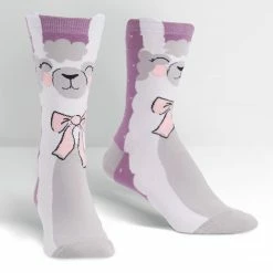Sock It To Me Gllama-rous Llama Women's Crew Socks Llamas
