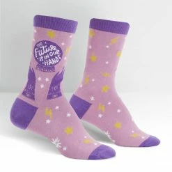 Sock It To Me Socks! Socks! Socks! The Future Is In Our Hands Women's Crew Socks