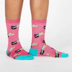 Sock It To Me Socks! Socks! Socks! Pew! Pew! Laser Cats Women's Crew Socks