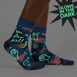 Sock It To Me You Glow Girl Women's Crew Socks Socks! Socks! Socks!